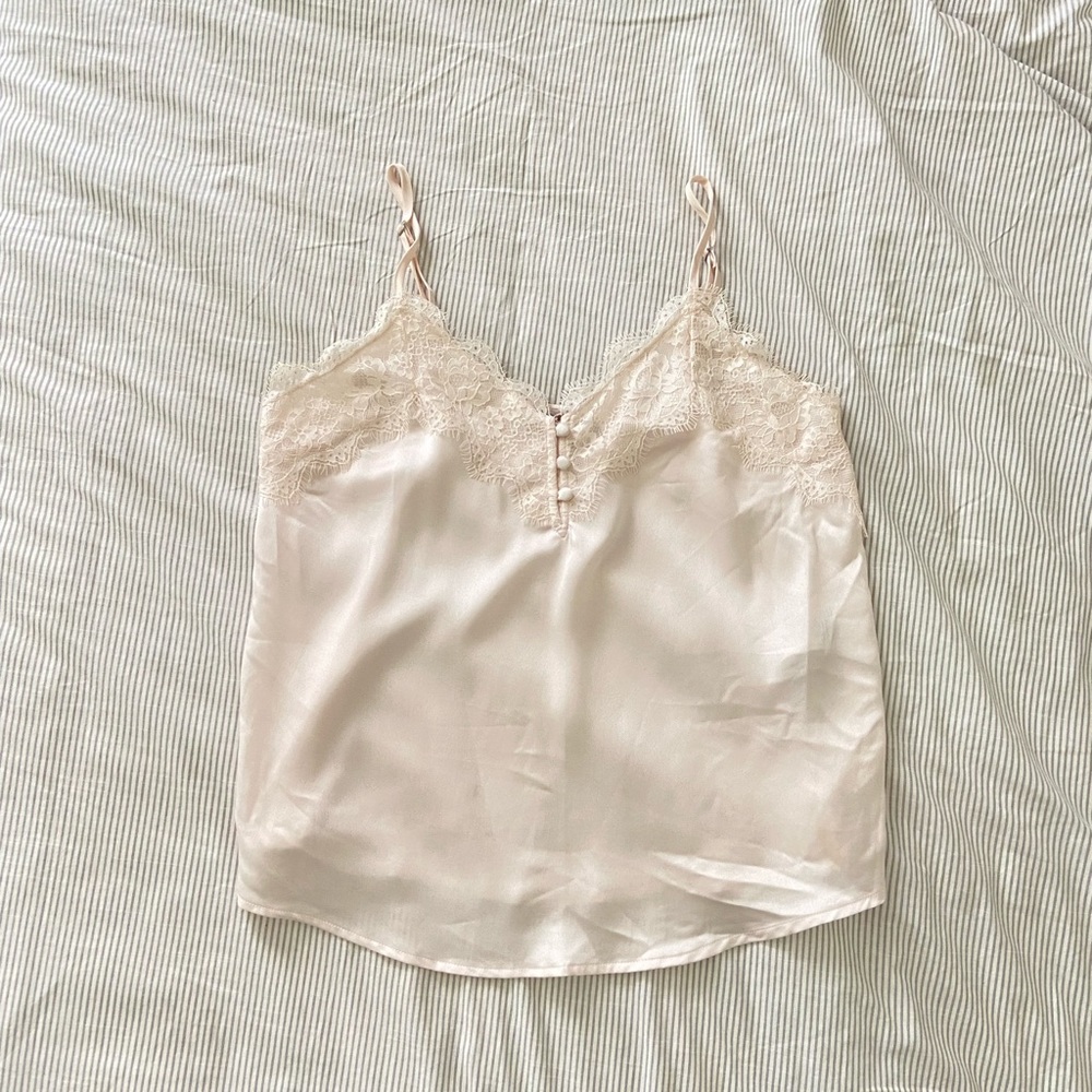 Pink lace cami